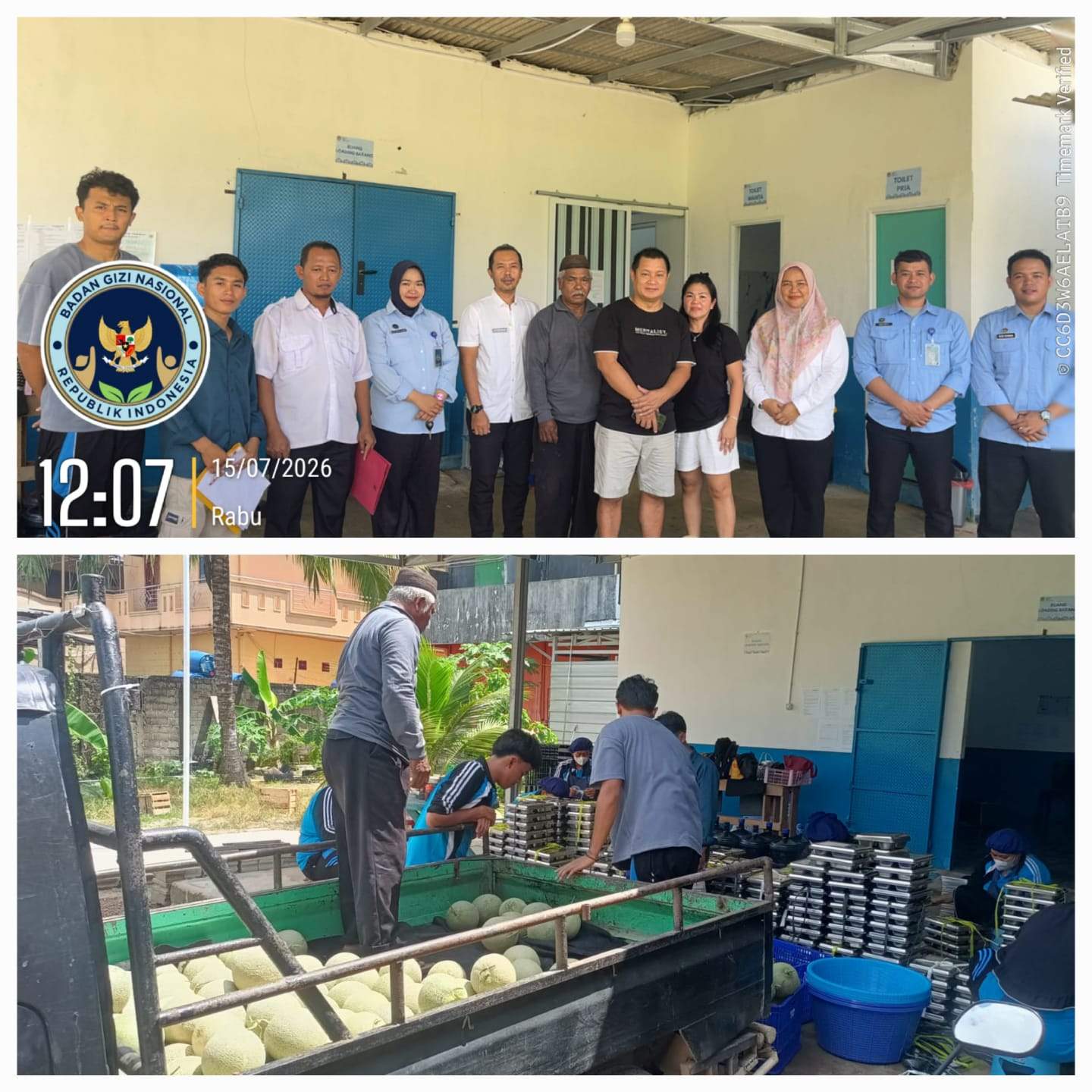 DKUP Bangka Barat Memberika Pendampingan Kepada KDMP Air Belo Dalam Pemenuhan Bahan Baku SPPG Ketap Yayasan Murni Teguh Abadi