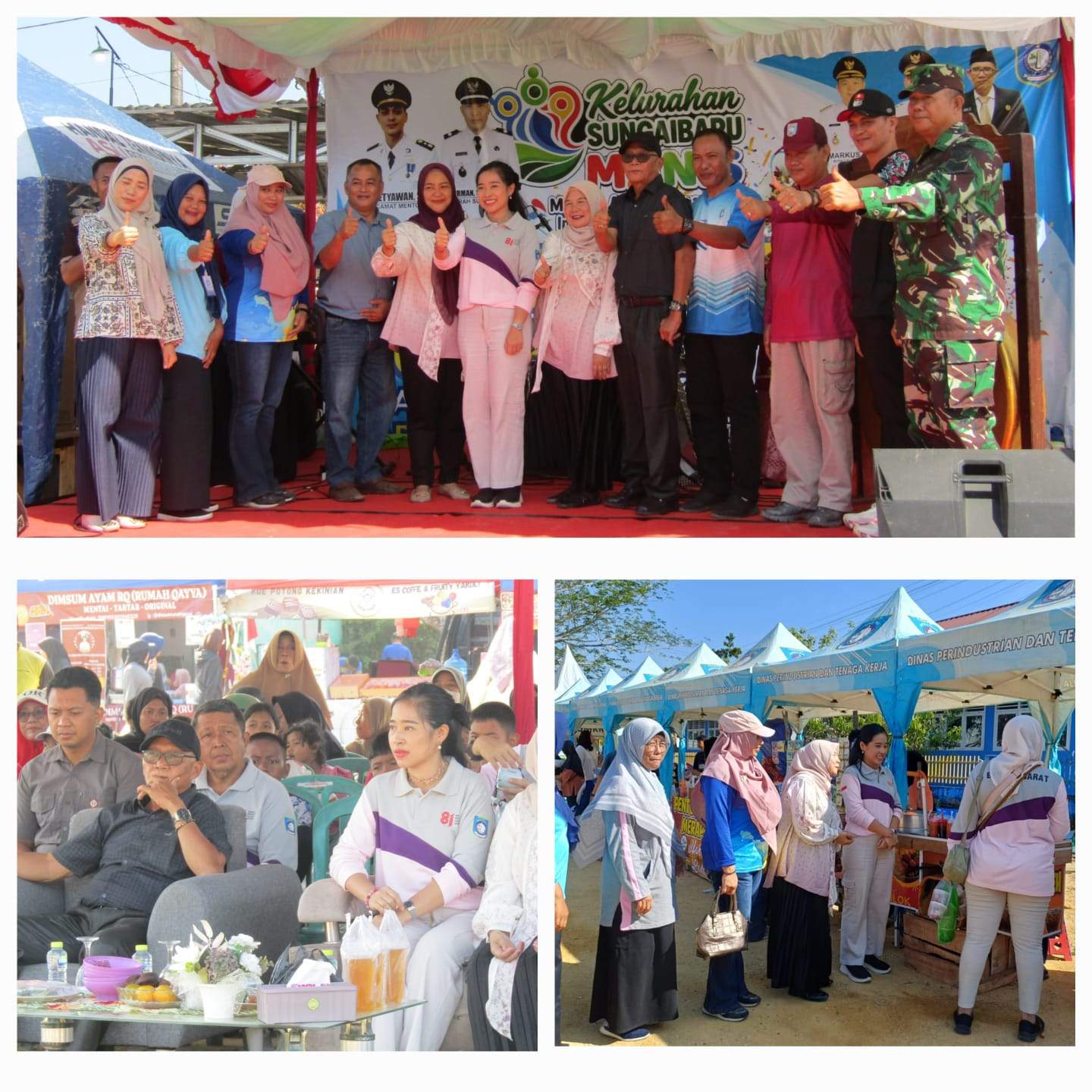 MERIAHKAN ACARA LAUNCHING SUNGAI BARU FAIR 2026 DINAS KOPERASI UKM DAN PERDAGANGAN KABUPATEN BANGKA BARAT FASILITASI TENDA UMKM DI DI EKS LAPANGAN TERBANG MENTOK
