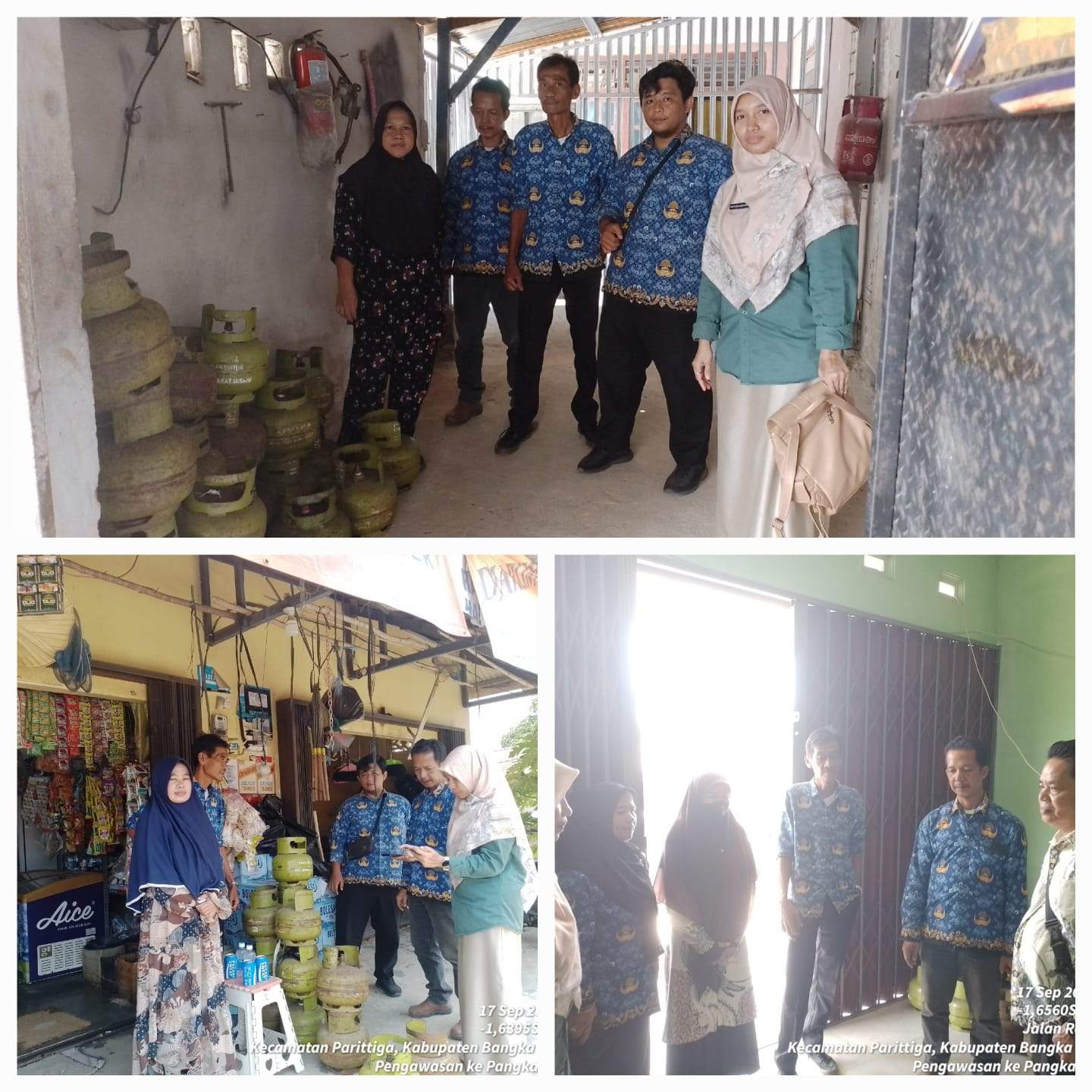 Dinas Koperasi, UKM dan Perdagagan Kabupaten Bangka Barat melakukan Pengawasan terhadap HET serta pendistribusian terhadap LPG 3 Kg