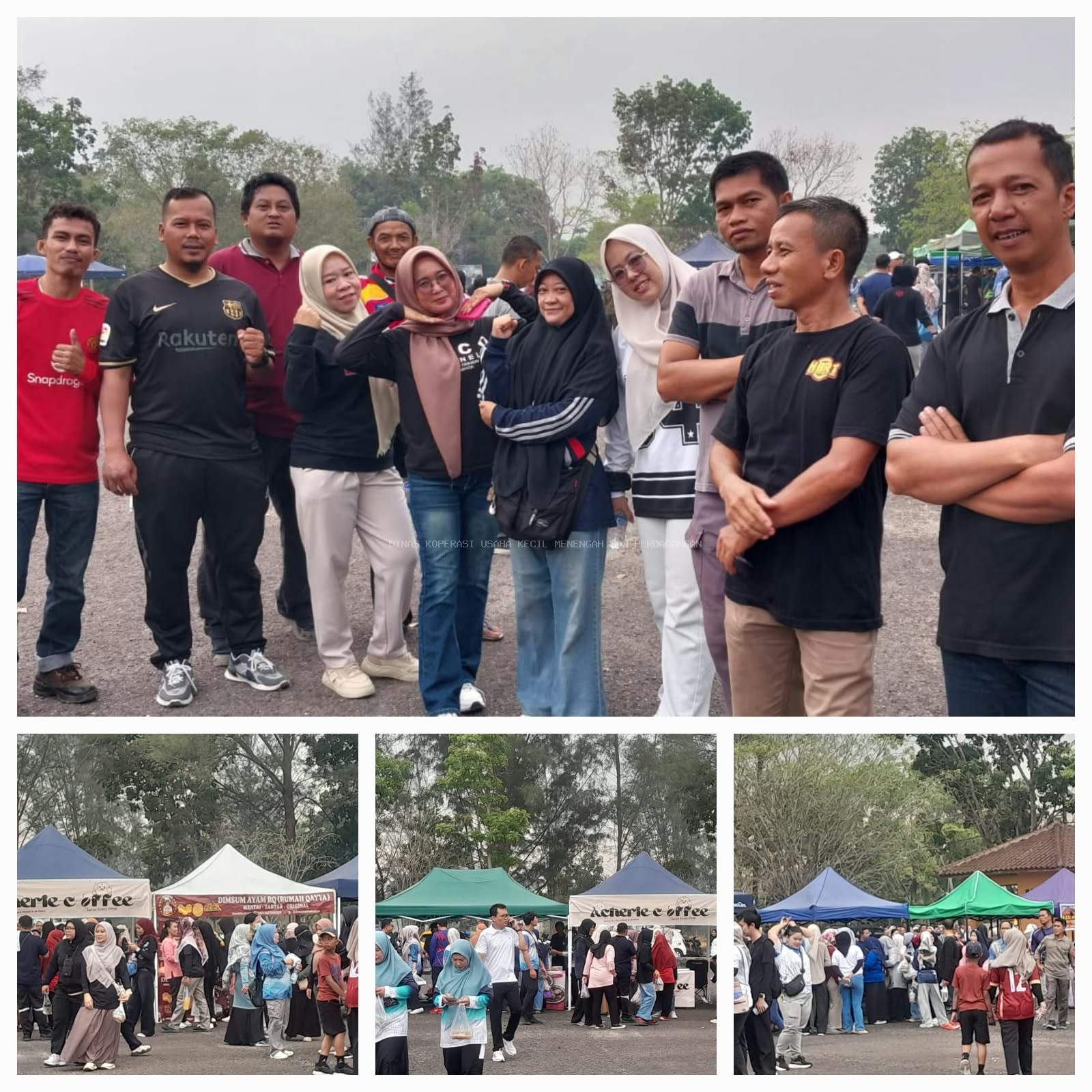 Memerihkan HUT Korpri ke 55 Tahun DKUP Fasilitasi UMKM Berjualan Di Lap Parkir Timur Kantor Bupati Bangka Barat
